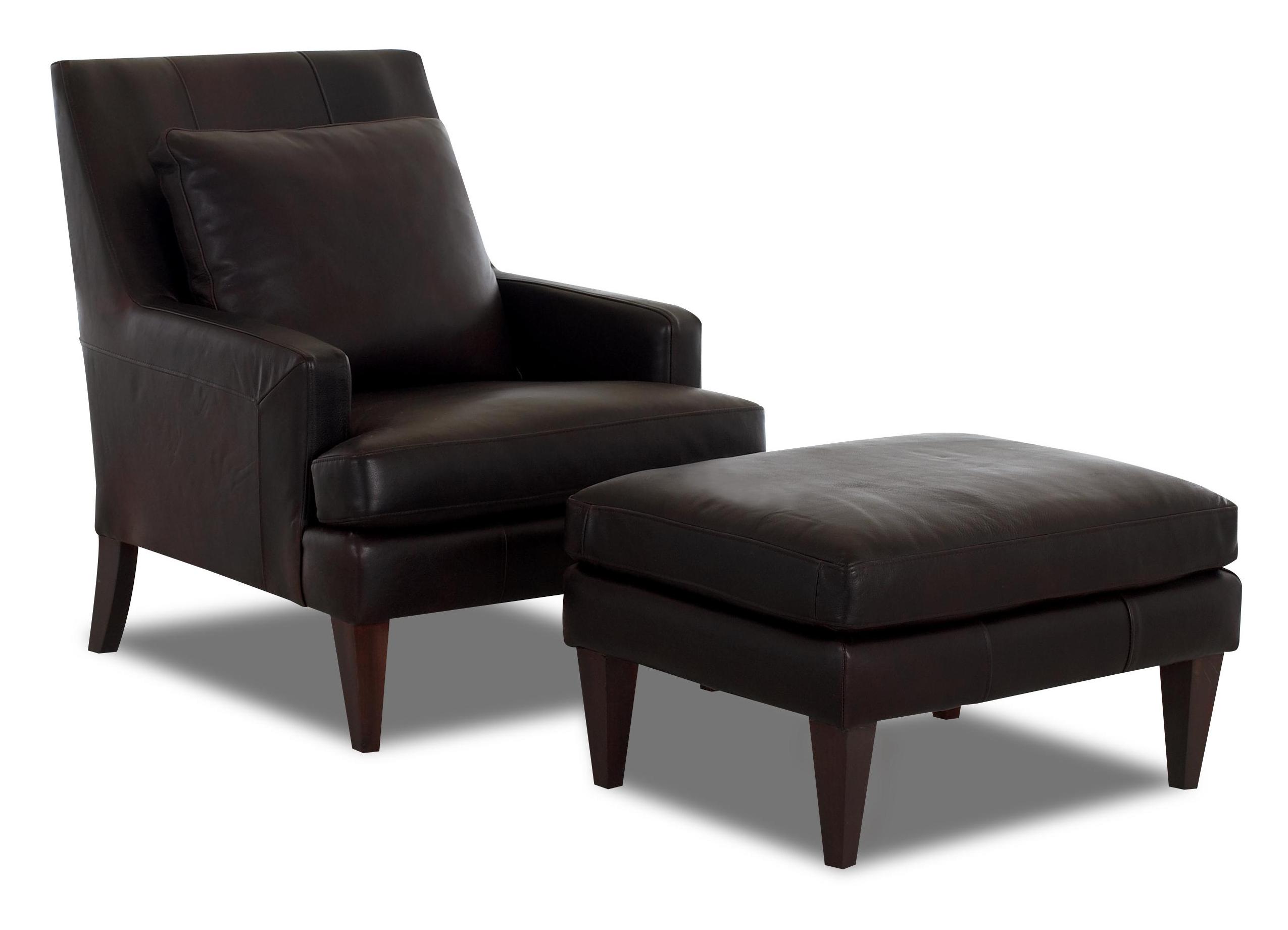 White Accent Chair With Ottoman - Propercase